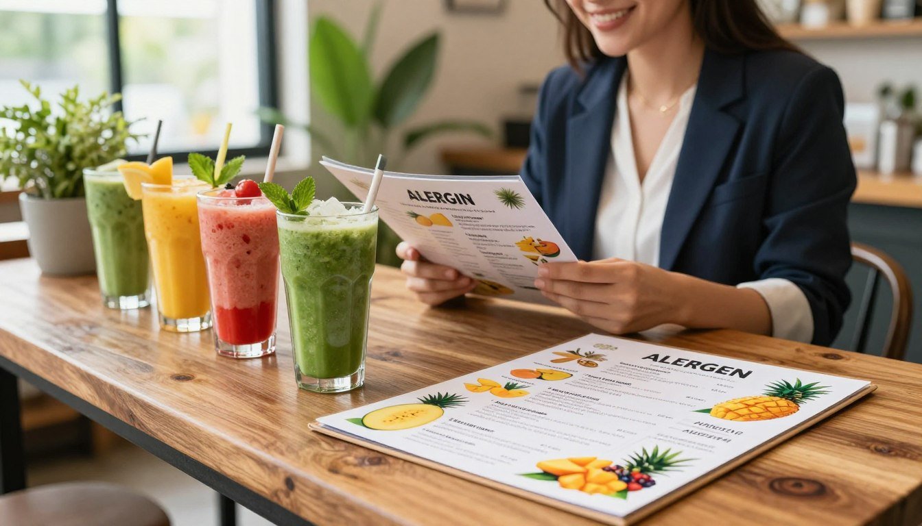 tropical smoothie allergen menu