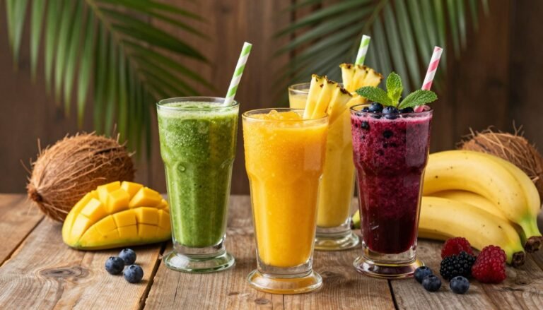 tropical smoothie menu nutrition