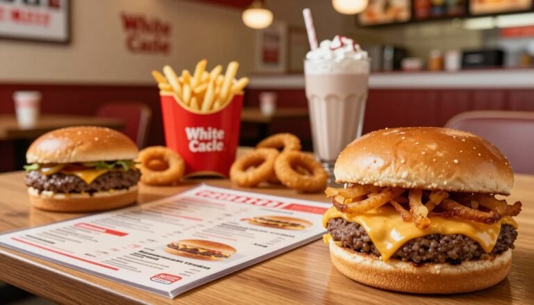 white castle menu with prices